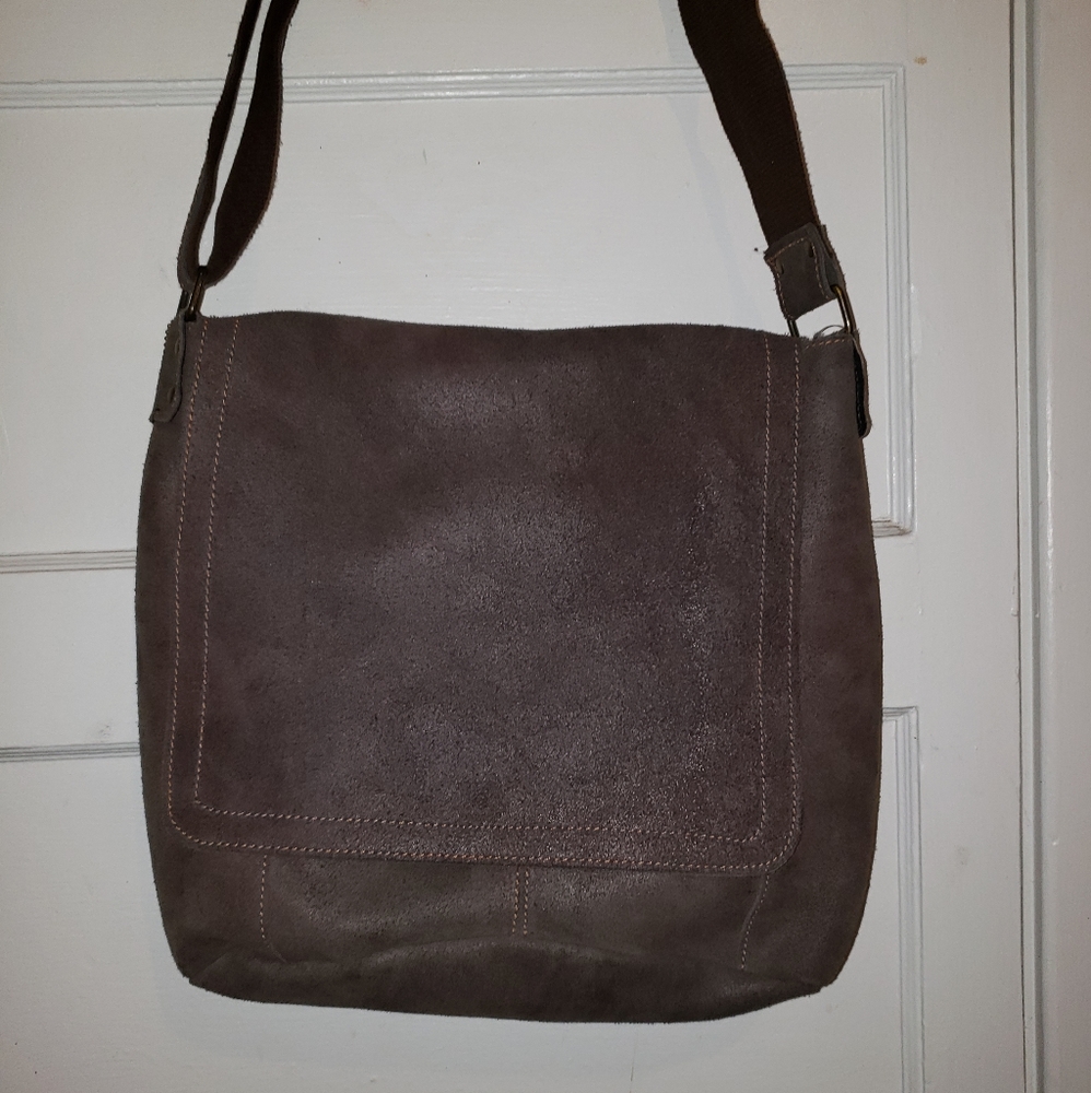 David King Unisex Leather Laptop Bag